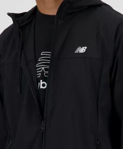 MJ41506 ATHLETICS NB WOVEN JACKET BLACK