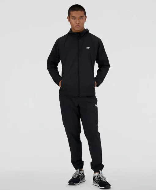 MJ41506 ATHLETICS NB WOVEN JACKET BLACK